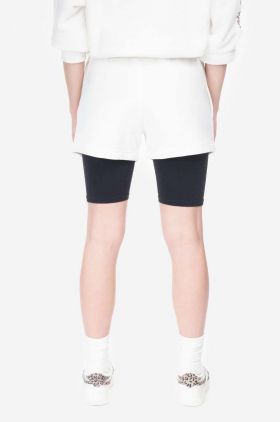 Reebok Classic pantaloni scurți Classic GV Short femei, culoarea bej, cu imprimeu, medium waist HT6119-cream