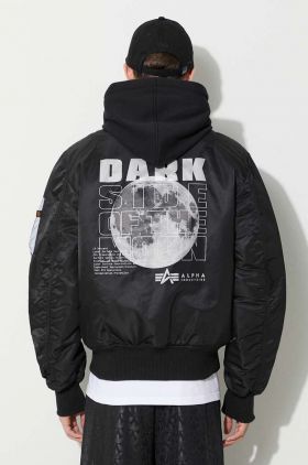 Alpha Industries geacă bomber MA-1 VF Hood Dark Side bărbați, culoarea negru, de iarnă 108108.285