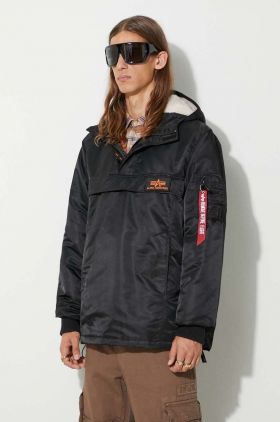 Alpha Industries geacă HPO Anorak bărbați, culoarea negru, de tranziție 178139.03