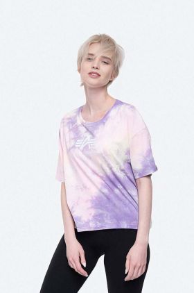 Alpha Industries tricou din bumbac Basic Tee Batik COS Wmn culoarea roz 116083.536-pink