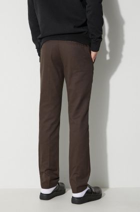 Dickies pantaloni bărbați, culoarea maro, drept
