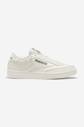 Reebok Classic sneakers din piele Club C 85 culoarea alb, HP4320.100024894