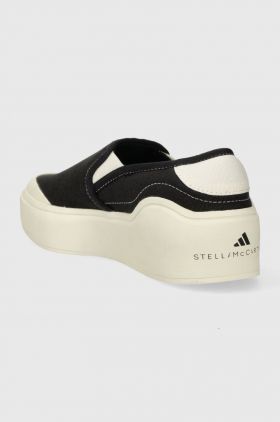 adidas by Stella McCartney teniși aSMC Court Slip On femei, culoarea negru HP2772