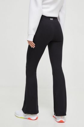 Dkny colanti femei, culoarea negru, neted