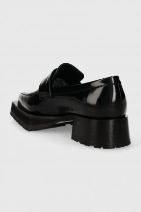 Stine Goya mocasini de piele Gurly femei, culoarea negru, cu platforma, SG5663