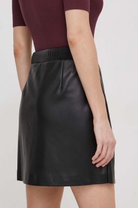 Dkny fusta culoarea negru, mini, drept