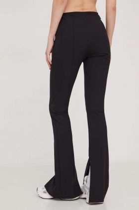 HUGO pantaloni femei, culoarea negru, mulată, high waist 50505373