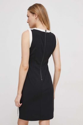 Dkny rochie culoarea negru, mini, drept