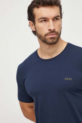 BOSS tricou lounge culoarea bleumarin, melanj 50515312