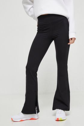 Dkny colanti femei, culoarea negru, neted