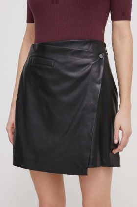 Dkny fusta culoarea negru, mini, drept