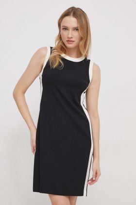 Dkny rochie culoarea negru, mini, drept