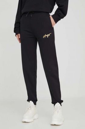 HUGO pantaloni de trening culoarea negru, uni 50509171