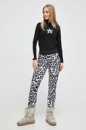 Newland pantaloni sport Thalna femei, culoarea negru, modelator