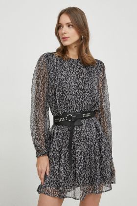 Pepe Jeans rochie culoarea negru, mini, evazati