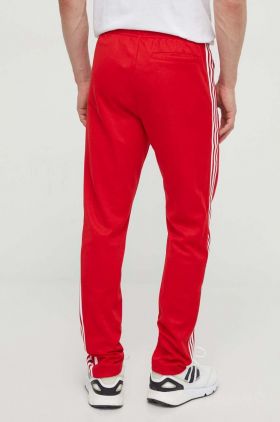 adidas Originals pantaloni de trening Adicolor Classics Beckenbauer culoarea roșu, cu imprimeu, IM4547