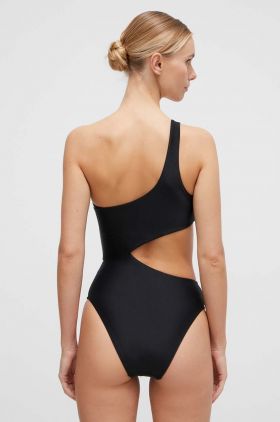 Karl Lagerfeld costum de baie dintr-o bucată culoarea negru, cupa moale