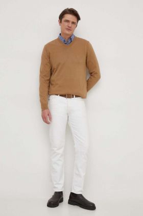 BOSS cămașă bărbați, culoarea bleumarin, cu guler clasic, slim 50508767
