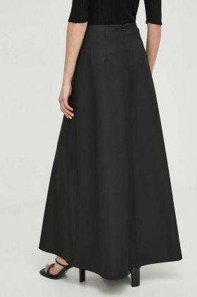 By Malene Birger fusta culoarea negru, maxi, evazati