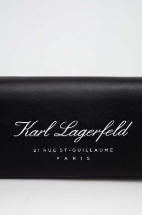 Karl Lagerfeld poseta culoarea negru