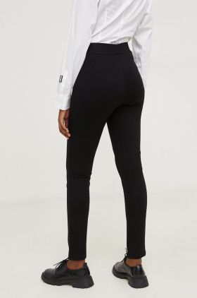 Answear Lab pantaloni femei, culoarea negru, mulata, high waist