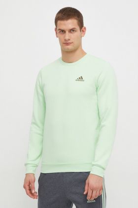 adidas bluză bărbați, culoarea verde, uni IN0326