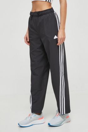 adidas pantaloni de trening culoarea negru, cu imprimeu  IP1567