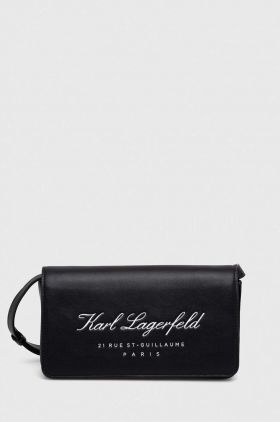 Karl Lagerfeld poseta culoarea negru