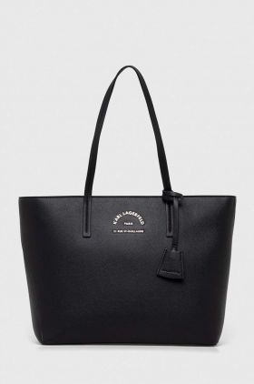 Karl Lagerfeld poseta culoarea negru