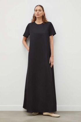 Lovechild rochie din amestec de lână culoarea negru, maxi, evazați 8064169