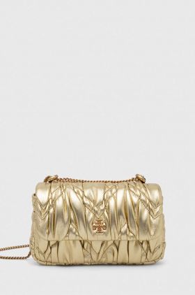 Tory Burch poseta de piele culoarea auriu