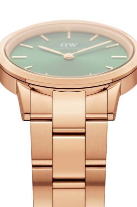 Daniel Wellington ceas Iconic Link Emerald femei, culoarea auriu