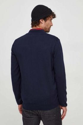 BOSS cardigan din lână culoarea bleumarin 50468254