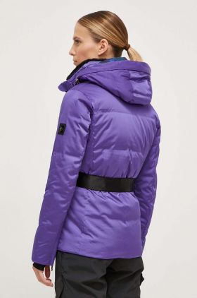 Descente geacă de schi din puf Luna culoarea violet