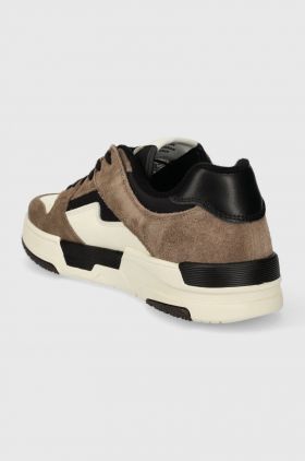 Gant sneakers din piele Brookpal culoarea maro, 27633203.G135