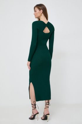 Morgan rochie culoarea verde, maxi, mulata