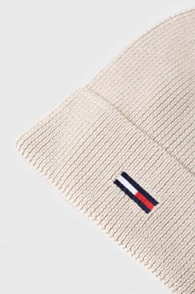 Tommy Jeans căciulă culoarea bej, din tesatura unia AW0AW16102