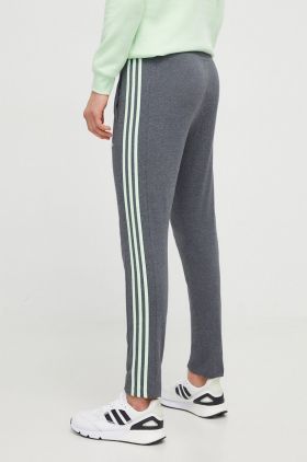 adidas pantaloni de trening culoarea gri, uni IS1367