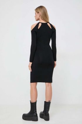 Karl Lagerfeld rochie culoarea negru, mini, mulata