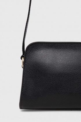 Furla poseta de piele culoarea negru