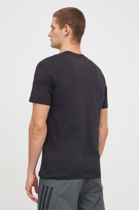 adidas tricou din bumbac bărbați, culoarea negru, cu imprimeu IM8313