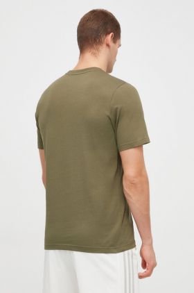 adidas tricou din bumbac bărbați, culoarea verde, cu imprimeu IM8314