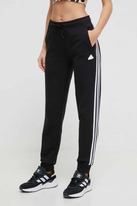 adidas pantaloni de trening culoarea negru, cu imprimeu  IN9479