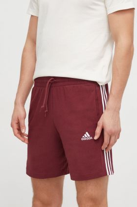 adidas pantaloni scurți bărbați, culoarea bordo IS1377