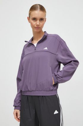 adidas Performance hanorac de antrenament Training Essentials culoarea violet, uni IS3972