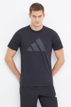 adidas Performance tricou de antrenament TR-ES culoarea negru, cu imprimeu IB8274