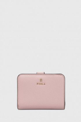 Furla portofel de piele femei, culoarea roz