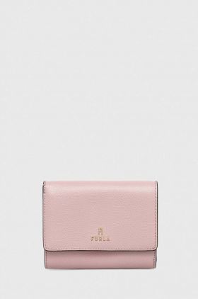 Furla portofel de piele femei, culoarea roz