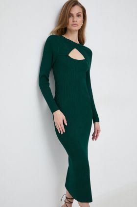 Morgan rochie culoarea verde, maxi, mulata