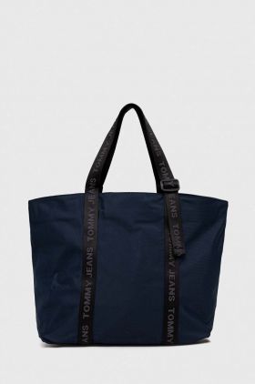 Tommy Jeans poșetă culoarea bleumarin AW0AW15819